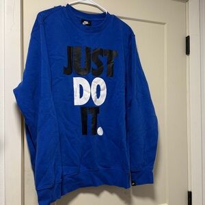 Nike Royal Blue 'Just Do It' Crewneck